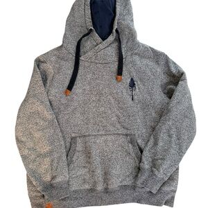 1876 Gray Hoodie with Tree Logo